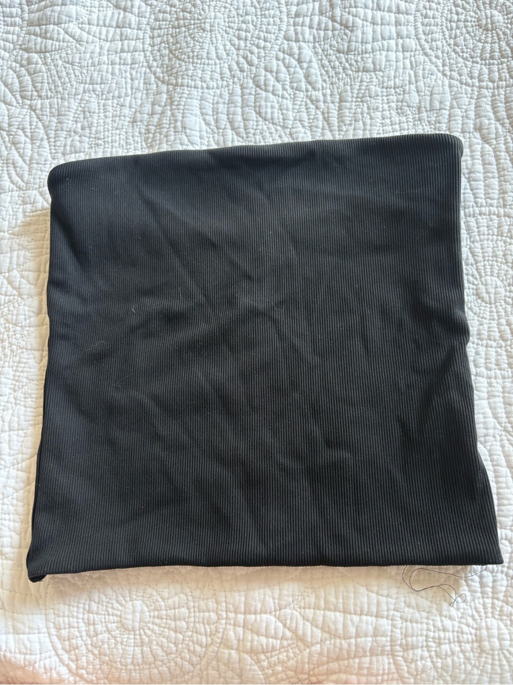 Aritzia Contour Black Ribbed Tube Top